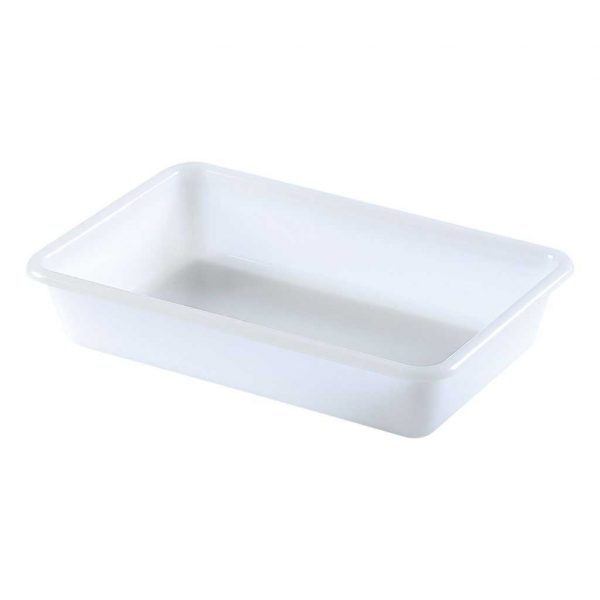 Bac plat- 305x195xH60 mm - blanc