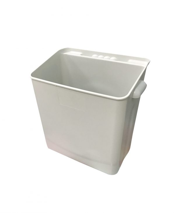 Corbeille grand modèle pour chariot polyvalent - gris clair - 390x255xH380 mm