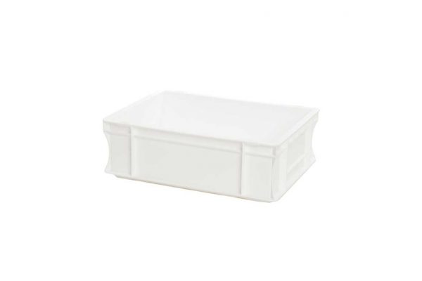 Bac Eurobox plein - 400x300xH120 - blanc