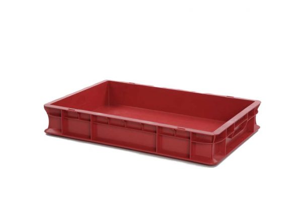 Bac Eurobox plein - 600x400xH100 - rouge