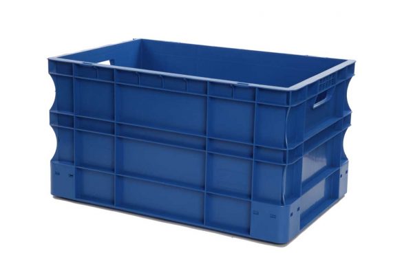 Bac Eurobox plein - 600x400xH320 - bleu