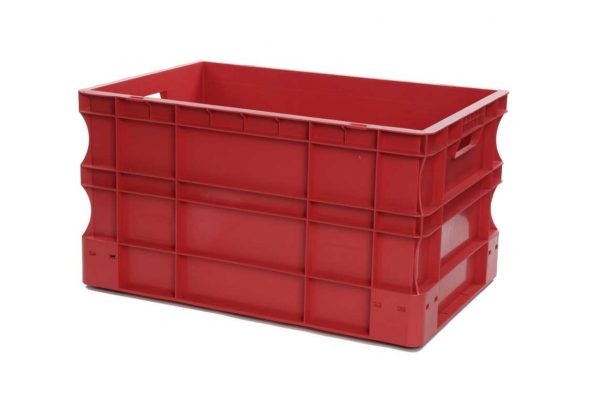 Bac Eurobox plein - 600x400xH320 - rouge