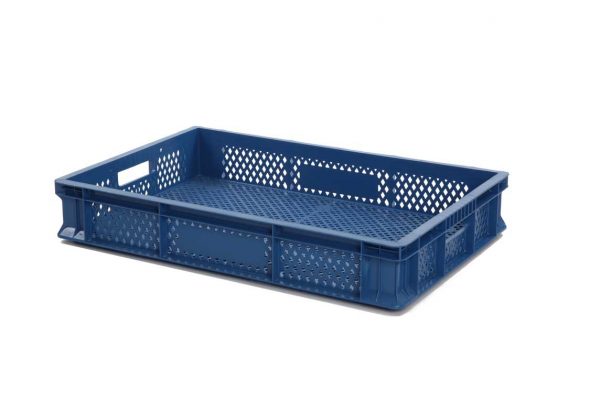 Bac Eurobox ajouré - 600x400xH90 - bleu