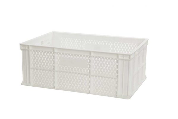 Bac Eurobox ajouré - 600x400xH220 - blanc