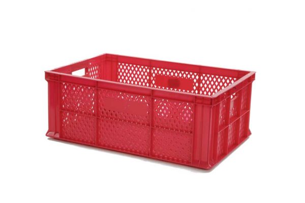 Bac Eurobox ajouré - 600x400xH220 - rouge