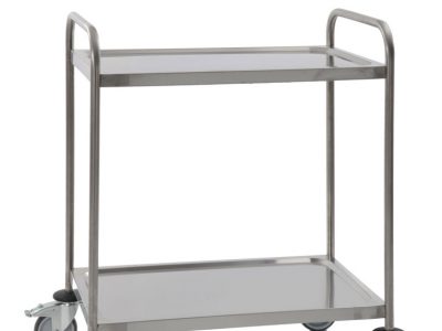 Chariot Inox - 2 plateaux - 880 x 580 x H1015 mm