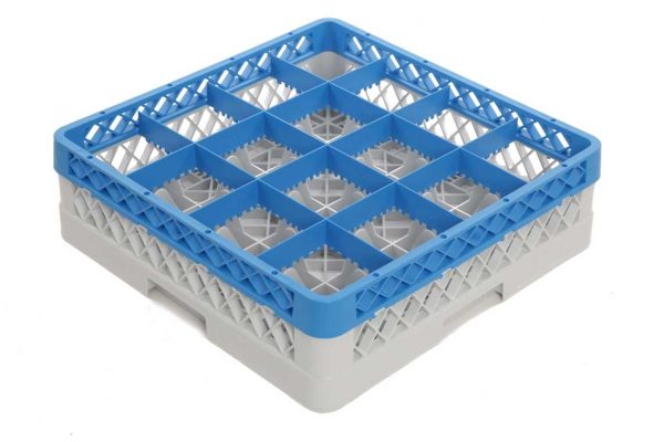 Casier de lavage 16 verres - Hauteur 11,5 cm
