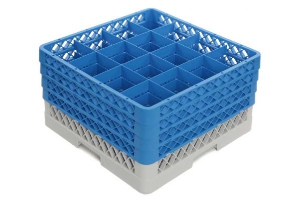 Casier de lavage 16 verres - Hauteur 23,5 cm