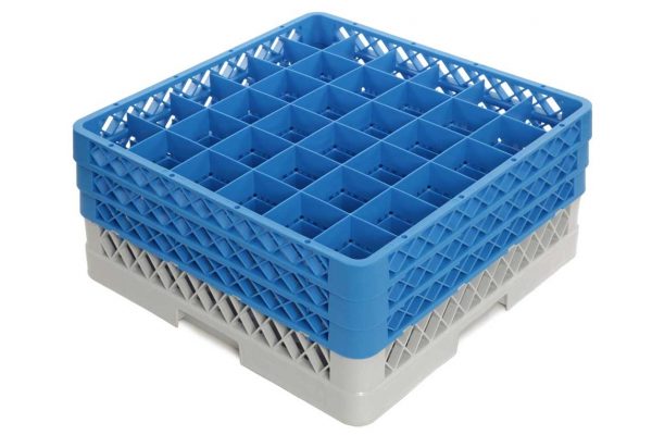 Casier de lavage 36 verres - Hauteur 19,5 cm