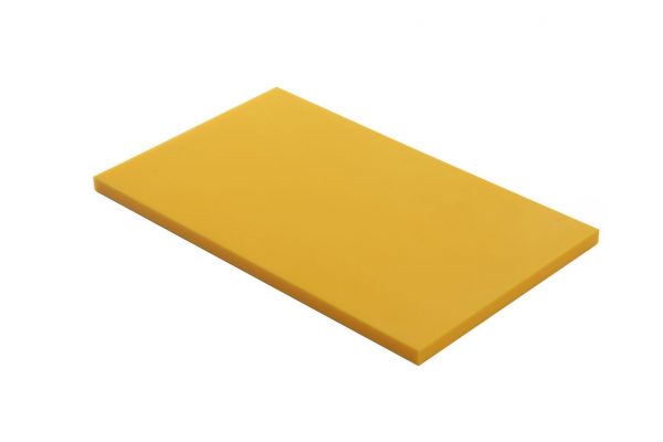 Planche PEHD 500 - jaune - GN1/1- 53X32.5X2 cm