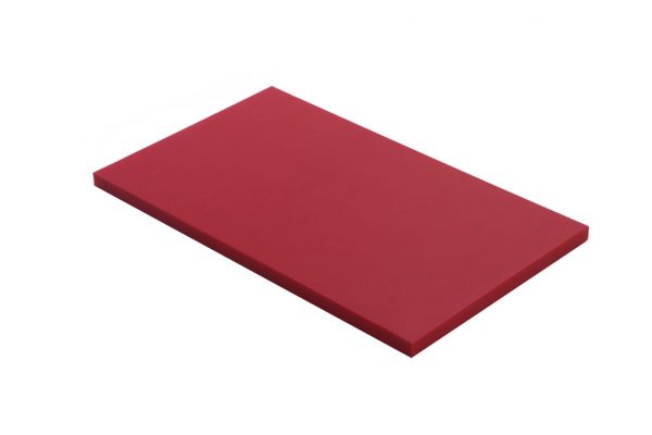Planche PEHD 500 - rouge- 50X30X2 cm