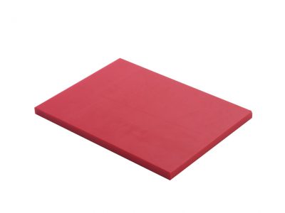 Planche PEHD 500 - rouge- 40X30X2 cm