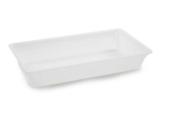 PLAT PLEXI.GN 3/4 - 487X265X80 MM - BLANC