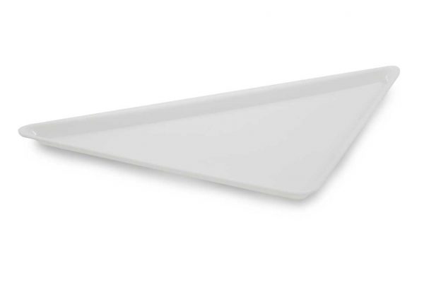 Plat PLEXI. triangle- 565X400X17 mm - blanc