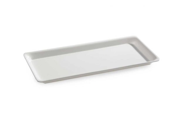 Plat PLEXI.  B10 - 345X155X17mm - blanc