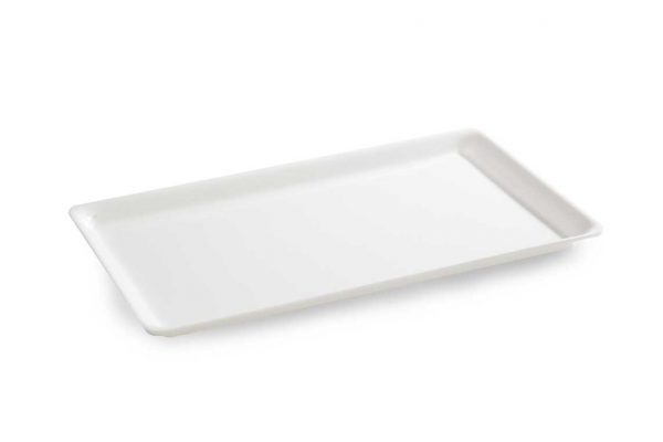 Plat PLEXI. B31-400X250X17 mm- blanc