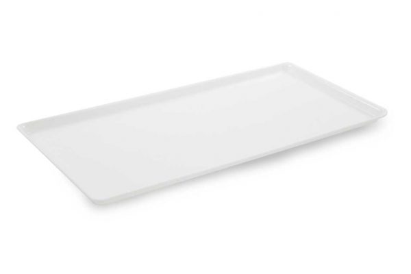 Plat PLEXI.  B22 - 595X295X17mm - blanc