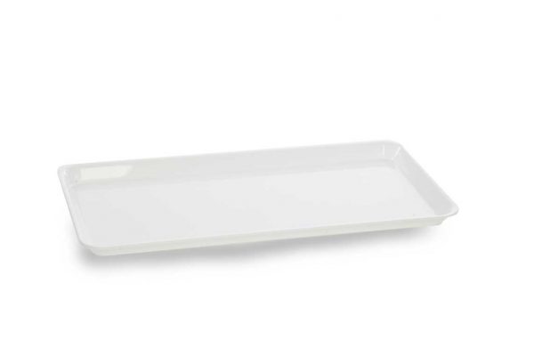 Plat PLEXI.  B44 - 410X210X17mm - blanc