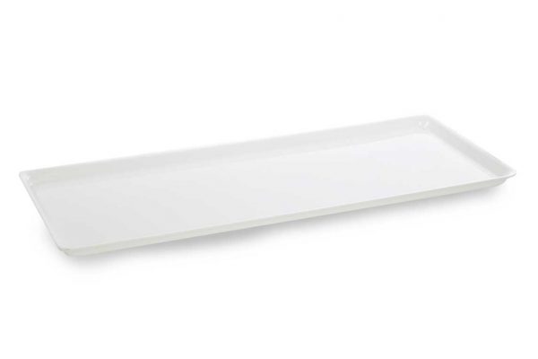 Plat PLEXI. B39 - 670X270X17 mm - blanc