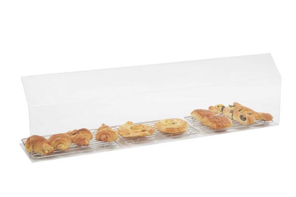Vitrine 100X20X30 - retour incliné 12CM - EPAIS.5mm