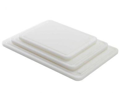 Planche PEHD 500 blanc - rigole - 50X35X2 cm