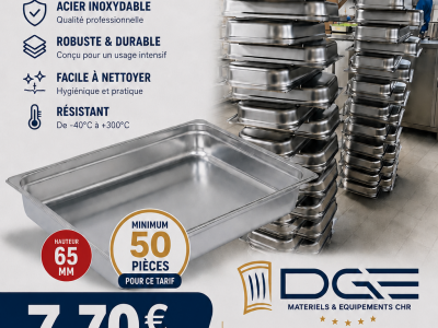 LOT de 50 BACS GASTRO GN