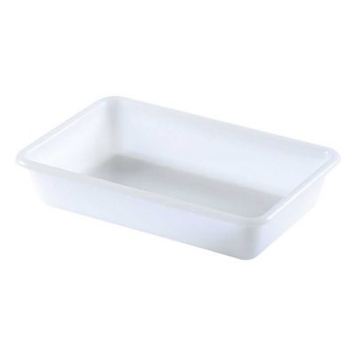 Bac plat- 305x195xH60 mm - blanc
