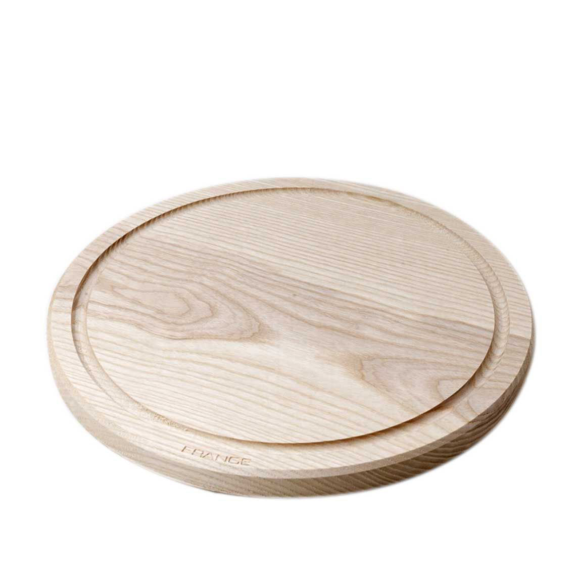 Planche bois rigole 1 pièce diam.30cm épaisseur 2 cm