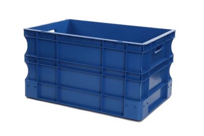 Bac Eurobox plein - 600x400xH320 - bleu