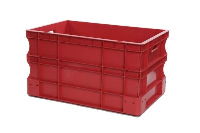 Bac Eurobox plein - 600x400xH320 - rouge