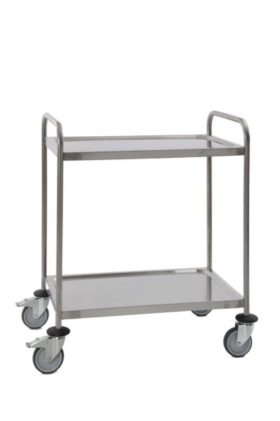 Chariot Inox - 2 plateaux - 880 x 580 x H1015 mm