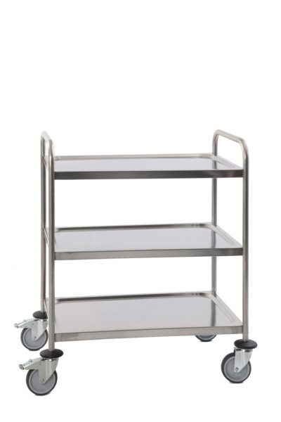 Chariot Inox - 3 plateaux  - 880 x 580 x H1015 mm
