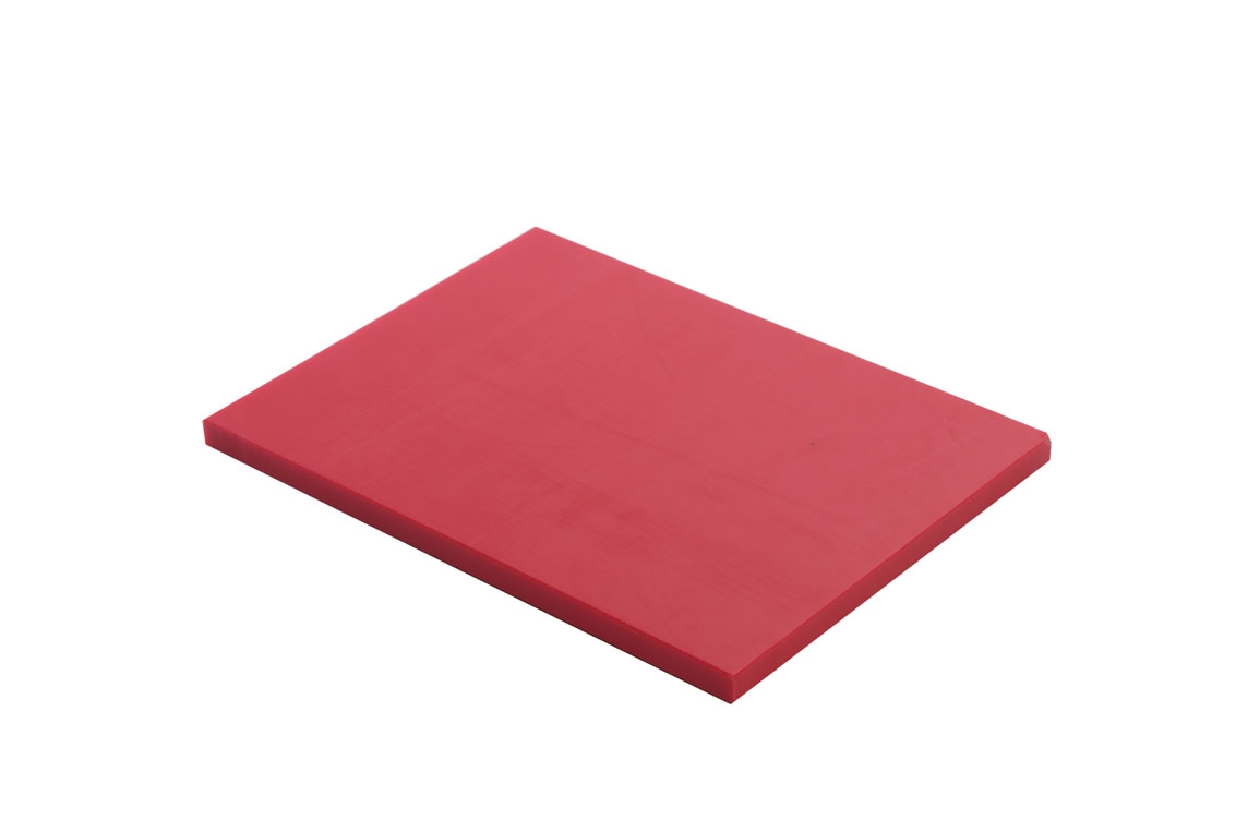 Planche PEHD 500 - rouge- 40X30X2 cm
