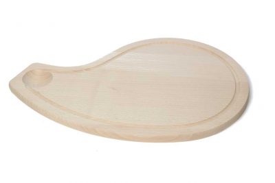 Planche bois côte de bœuf avec rigole 40X26X1.6 cm
