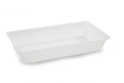 PLAT PLEXI.GN 3/4 - 487X265X80 MM - BLANC