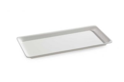 Plat PLEXI.  B10 - 345X155X17mm - blanc