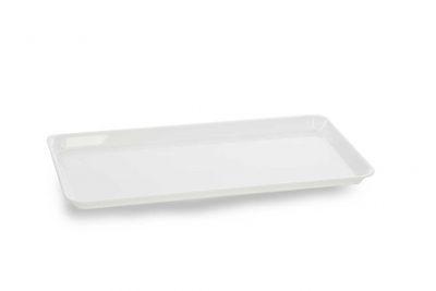 Plat PLEXI.  B44 - 410X210X17mm - blanc