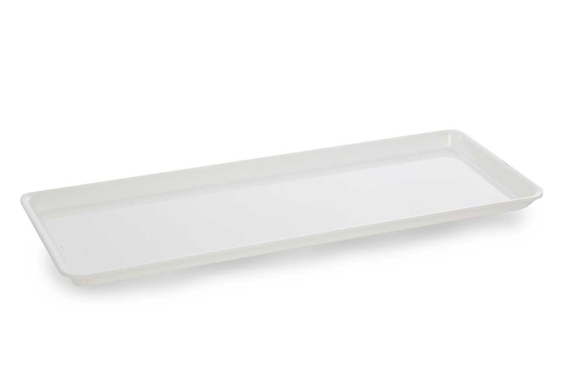 Plat PLEXI. B36 - 535X205X17 mm - blanc