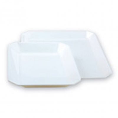 Plat PLEXI. pans coupes B74 - 325X225X17mm - blanc